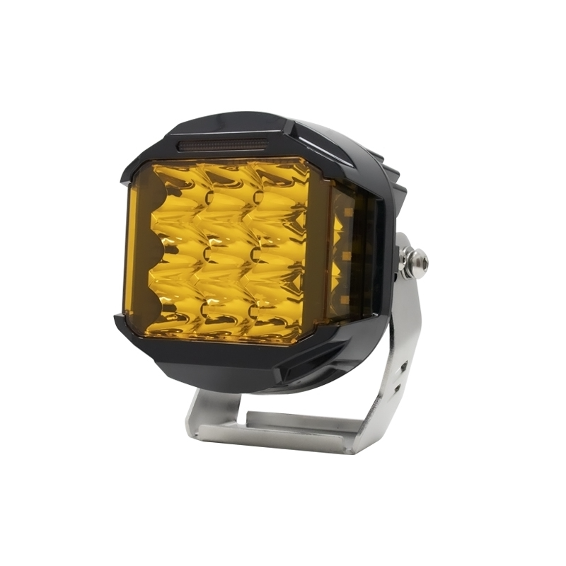 High Quality Square Led Work Light 75W Spot Beam Offroad White Yellow Driving Light for Trucks Car