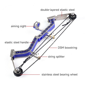 SYQT nouveau Mini <span class=keywords><strong>poulie</strong></span> composé <span class=keywords><strong>arc</strong></span> ensemble en acier inoxydable intérieur/extérieur équipement de compétition de <span class=keywords><strong>tir</strong></span> pour la <span class=keywords><strong>chasse</strong></span> - Product Image 6