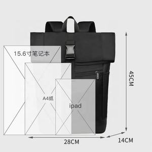 Fashion Design Urban Leisure Business Roll-up <b>Backpack</b> Custom logo College Outdoor <b>Anti</b> <b>Theft</b> <b>Backpack</b> - Product Image 2