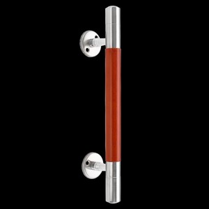 Poignée de porte en bois de style chinois, en acier inoxydable, montage en surface, installation facile pour portes doubles de la pièce principale - Product Image 2