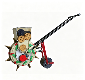 Sembradora Manual de Empuje con Función de Fertilización Ajustable para Maíz y Granos, Herramienta Agrícola de Fácil Operación - Product Image 4