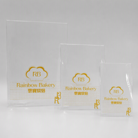 Sacs plats transparents personnalisés de qualité alimentaire, haute clarté, thermoscellables, en cellophane pour l'emballage du pain, des pâtisseries et des biscuits