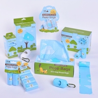 Sacs à déchets pour animaux de compagnie de luxe biodégradables et compostables EN 13432, commande en gros, sans parfum, logo personnalisé, taille, couleur, emballage