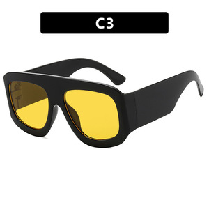 Gafas de Sol Cuadradas Extra Grandes, Estilo Retro Vintage, Lentes Rosas con Protección UV400, Gafas de Sol de Marca de Lujo a la Moda para Mujer - Product Image 3