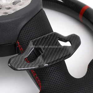 Volante RS de fibra de carbono forjado de cuero Volant mejorado para <span class=keywords><strong>Audi</strong></span> A3 A4 A5 A6 A7 C6 C7 C8 S5 S6 B7 B8 B9 RS3 RS5 RS6 Q5 Q7 - Product Image 6