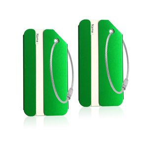 2026 New Fashion Customizable Logo Durable Water Resistant Metal Luggage Tag & Name Tag <b>for</b> <b>Suitcases</b> Travel Bags Promotions - Product Image 2