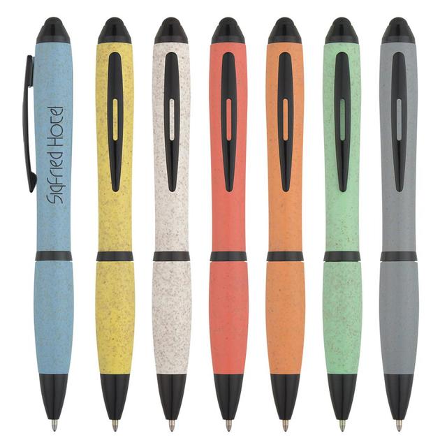 Wheat Straw Stylus Pen Comes with Your Custom logo