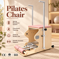 Chaise de Pilates en bois de chêne certifiée CE, personnalisée pour femmes, avec ressorts intelligents pour l'entraînement de yoga et de fitness en studio
