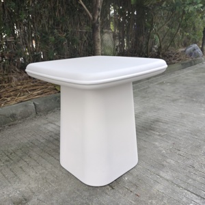 Mesa de comedor GRC para exteriores, ligera y duradera, resistente a los rayos UV, ideal para terraza/<span class=keywords><strong>restaurante</strong></span>, acabado personalizable - Product Image 4