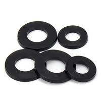 M4 M5 M10 Nylon Unter leg scheibe 4mm ID 15mm Außen durchmesser 1mm dick weiß schwarz Kunststoff Gummi Silikon Dichtung Distanz stück Dichtung sring