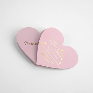 Cartes de visite personnalisées en forme de cœur avec logo estampé à l'or, invitations de mariage, cartes de remerciement pour les petites entreprises - Product Image 4