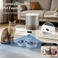 Nuevo Dispensador de Comida para Gatos Inteligente con WiFi, Control por Aplicación, Moderno y Duradero de 5L, Comedero Automático para Mascotas con Cámara