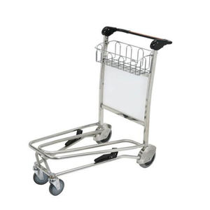 Chariot à bagages en aluminium pour équipement passager aéroport 3 roues - Product Image 2