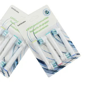Cabeças de escova de dente oral b eb50a, substituição de cabeças para escova de dentes elétrica compatível com cross action pro 2000/2500
