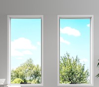 Cadre en plastique PVC blanc moderne à double panneau pour fenêtres fixes Upvc pour maison hôpital sous-sol appartement hôtel salon cuisine