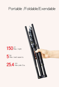 ขาตั้งไฟวงแหวนแบบพับได้ขนาด130ซม. ขาตั้งไฟ LED แบบมืออาชีพ - Product Image 3