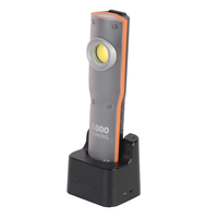 Lámpara de Inspección Recargable con Base Magnética, Soporte Plegable, Alta Luminosidad, Portátil, Lámpara de Trabajo COB con Soporte Magnético