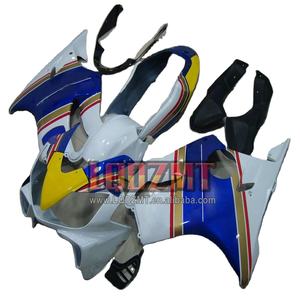 Corps blanc bleu d'injection pour HONDA <span class=keywords><strong>CBR</strong></span> 600F4 600CC <span class=keywords><strong>600</strong></span> F4 FS CC CBR600F4 <span class=keywords><strong>99</strong></span> 00 86No.1 CBR600 F4 600FS 1999 2000 Carénage OEM - Product Image 1