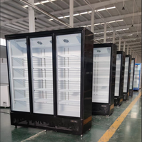 Vitrine réfrigérée verticale commerciale de haute qualité à refroidissement par air pour bar