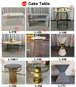 LEDA Nouvelle Tendance Moderne Socle Carré Argenté pour Gâteau, Décoration Lisse pour Mariage et Fêtes, Présentoir à Aliments et Desserts - Product Image 5