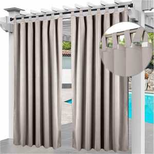 <span class=keywords><strong>Cortinas</strong></span> <span class=keywords><strong>para</strong></span> exteriores de 54x84 pulgadas, lengüeta adhesiva desmontable, resistente al agua/a la intemperie, resistente a los rayos UV y a la decoloración <span class=keywords><strong>para</strong></span> Gazebo, <span class=keywords><strong>porche</strong></span> - Product Image 6