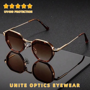 Nouvelles Tendances Mode Été 2026 – Lunettes de Soleil Vintage à Monture Métallique Polygone, Protection <span class=keywords><strong>UV</strong></span> 400, Marque Privée OEM pour Hommes et Femmes - Product Image 5