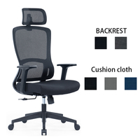 Nouvelle Chaise de Bureau Exécutive Ergonomique Pivotante en Maille Respirante à Dossier Haut, avec Appuie-tête Réglable et Fonction Rafraîchissante Extensible – Design Moderne