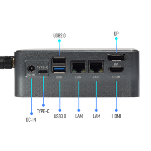 Mini PC LAN 2.5G Intel I3 I5 I7 12e/14e génération DDR4 double écran avec ventilateur Ordinateur professionnel compact Fournisseur OEM - Product Image 4
