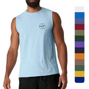 NY2023 Top Quality Slim Fit Muscle Tank Top For Men 95 Cotton 5 Spandex Breathable Cool Fabric Wholesale Gym Men's Vest