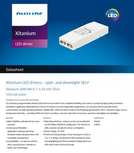 Controlador LED XITANIUM 50W WH 0.7-1.5A 24-54V DC 700-1500mA AC198 con 3 Años de Garantía para Iluminación LED - Product Image 2