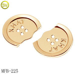 Tùy Chỉnh May Nút Nhà Máy Hoa Hình Dạng Quần Áo Phụ Kiện Kim Loại Vàng Chân Nút Hợp Kim Kim Loại Biểu Tượng Nổi Nút Cho Áo - Product Image 6
