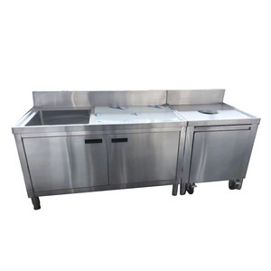 VICTORY évier de cuisine professionnel en acier inoxydable Double collecte des déchets alimentaires équipement de restauration pour hôtel cuisine commerciale - Product Image 4