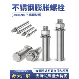 Pernos de Expansión de Cabeza Hexagonal de Acero Inoxidable 304 201 M6 M8 M10 M12 M16 M20 con Acabado Pasivado para Fijación en Paredes - Product Image 3