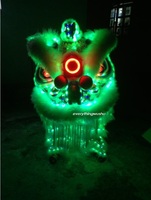 Costume de danse de Lion LED, Costume de danse de Lion de nuit populaire chinois, Costume de danse de Lion chinois traditionnel pour le nouvel an
