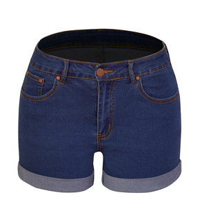 Pantalones cortos sexis de cintura alta para mujer, pantalones vaqueros cortos elásticos a la moda de verano, nuevos pantalones cortos informales de realce, pantalones cortos de calle Vintage - Product Image 1
