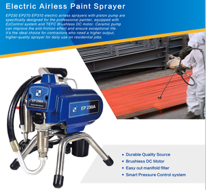 Pulvérisateur de peinture sans air OEM <span class=keywords><strong>395</strong></span>, application sur support, pour tous les apprêts, peintures et revêtements architecturaux standard, efficacité accrue - Product Image 5
