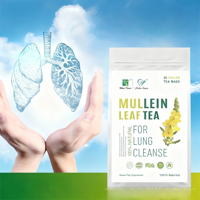Tisane Détox Pulmonaire aux Herbes Chinoises – Extrait de Feuille de Molène – Sachets de Thé Nettoyant pour les Poumons – Soutient l'Énergie Pulmonaire