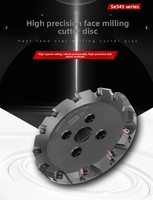 Fraiseuse à face indexable SE545 avec porte-outil - Insert SEKN1504, centre d'usinage CNC, tête de coupe de précision