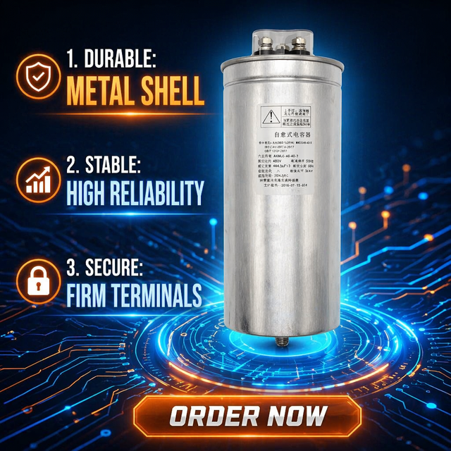 High Quality Full Series SHANGYUAN SYC1-10-480-3 Customized Capacity 3 Year Guarantee 50/60Hz 1/3 Phase 250/450/480VAC Capacitor