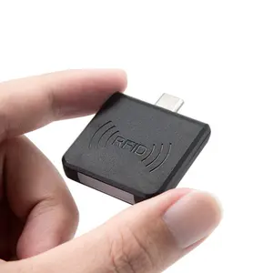 Interfaz portátil tipo C Lector de 125Khz Mini lector RFID Lector de tarjetas de proximidad TK/EM4100