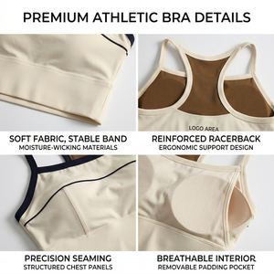 Sujetador deportivo de yoga de bajo costo y alta calidad para mujer, con cuello en V y tiras en la espalda, de secado rápido, acolchado, top de entrenamiento, camiseta sin mangas para gimnasio y fitness. - Product Image 2