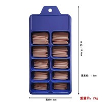 100 Uñas Postizas Mate Tipo Ataúd, Uñas de Gel Suave con Acabado Esmerilado, Puntas de Uñas Artificiales de Cobertura Completa, Desmontables