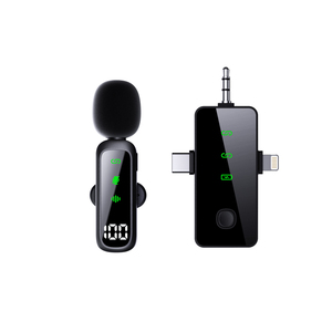 Système de microphone sans fil haute sensibilité avec synchronisation Type-C et Lightning pour le <span class=keywords><strong>streaming</strong></span>, le podcasting et l'équipement de studio musical - Product Image 5