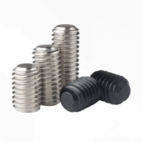Vis de réglage à six pans creux en acier inoxydable et laiton en acier au carbone avec pointe plate Din916