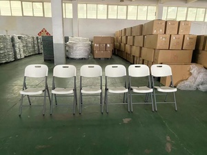 Silla Plegable de Plástico Blanca Portátil <span class=keywords><strong>para</strong></span> Jardín, Moderna e Impermeable, de Gymbopro, <span class=keywords><strong>para</strong></span> Venta al por Mayor - Product Image 6