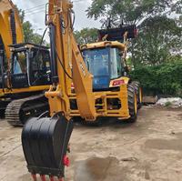 Chargeuse-pelleteuse JCB 3CX d'occasion, machine de construction multifonction avec moteur diesel puissant et fonctionnement flexible