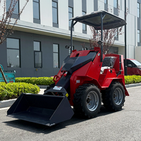 Hochwertiger Frontlader 4x4 Baggerlader Planierraupe Kleiner Kompaktlader 1 Jahr Garantie