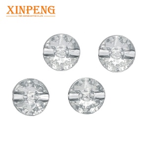 Yiwu Xinpeng Nút Nhà Sản Xuất Kim Cương Tinh Thể Thủy Tinh Rõ Ràng May Xung Quanh Nút <span class=keywords><strong>Acrylic</strong></span> - Product Image 3
