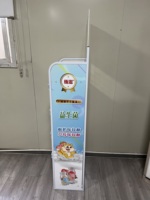 Exhibidor de Pañales para Bebés, Estructura Metálica con Panel de Espuma de PVC Impreso