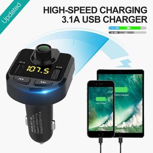 Lettore MP3 LED trasmettitore <span class=keywords><strong>FM</strong></span> wireless per auto nero di vendita caldo - Product Image 4